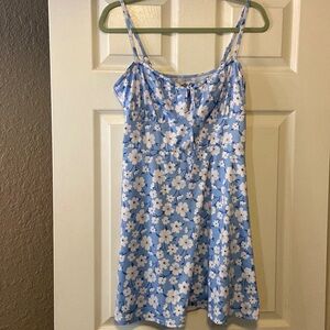Hollister blue and white flower sundress
